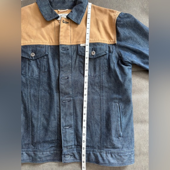 Iron & Resin Men's Denim and Waxed Canvas Jacket - Picture 7 of 8